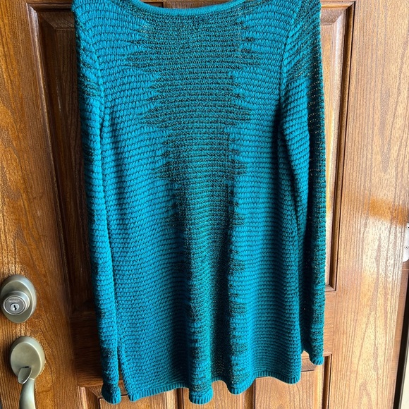 Women’s Rock and Republic teal sweater size Large - Picture 4 of 5
